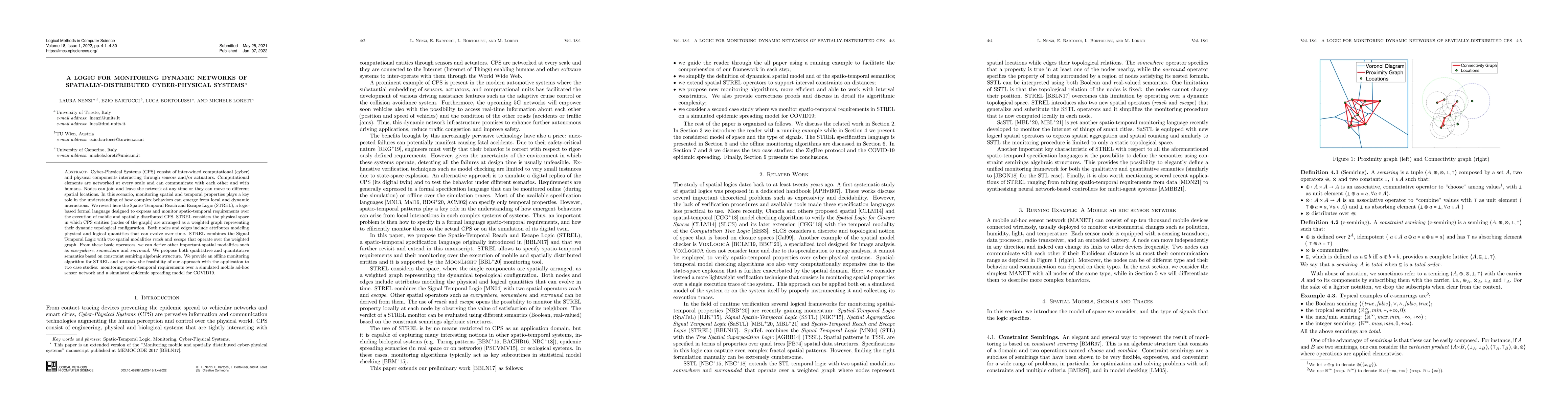 Thumbnail for A Logic for Monitoring Dynamic Networks of Spatially-distributed
  Cyber-Physical Systems