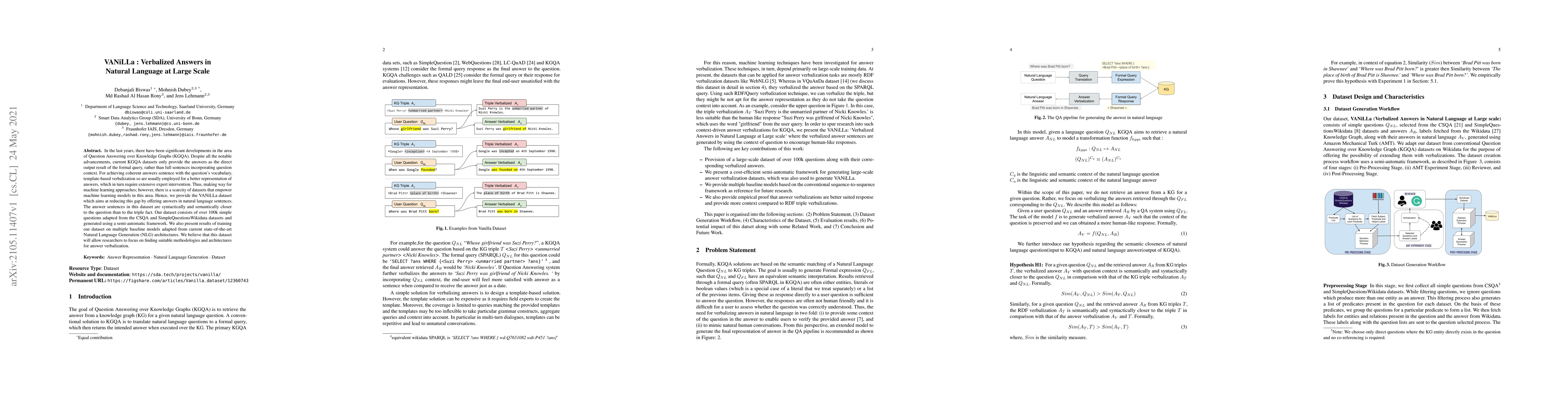Thumbnail for VANiLLa : Verbalized Answers in Natural Language at Large Scale