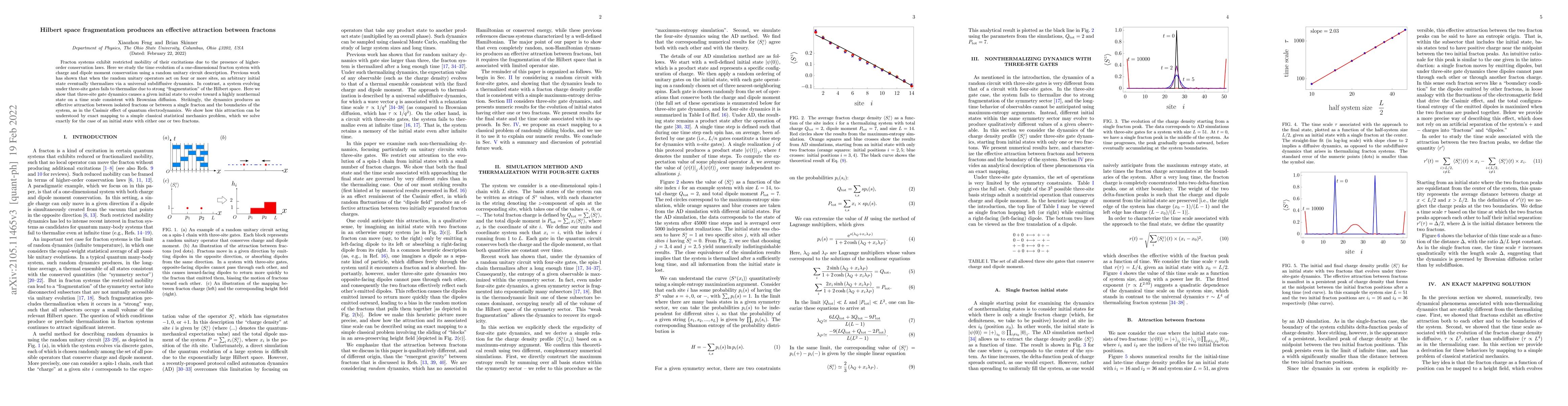 Thumbnail for Hilbert space fragmentation produces a "fracton Casimir effect"