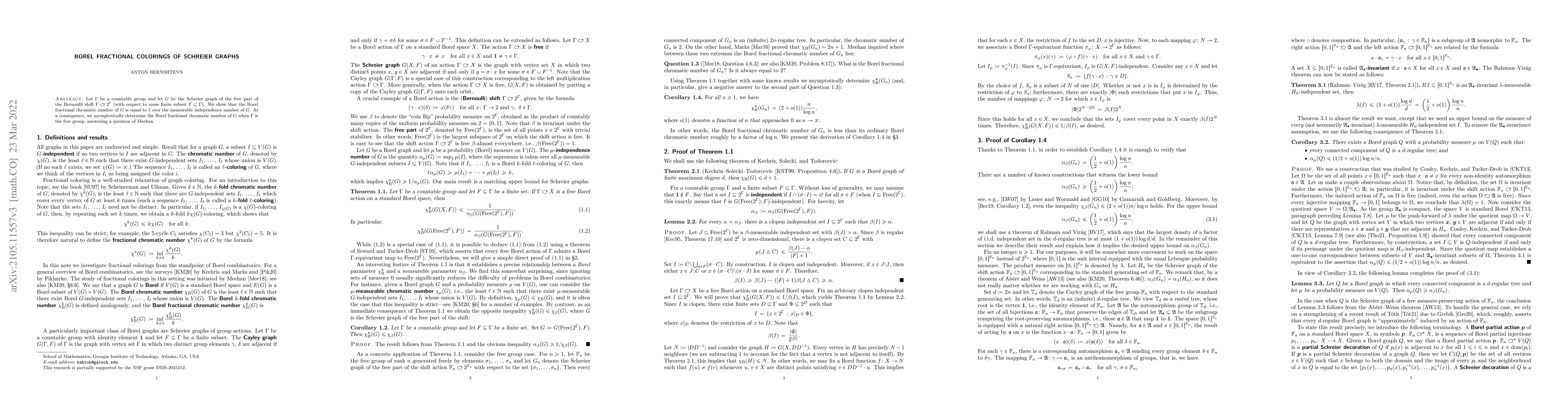 Thumbnail for Borel fractional colorings of Schreier graphs