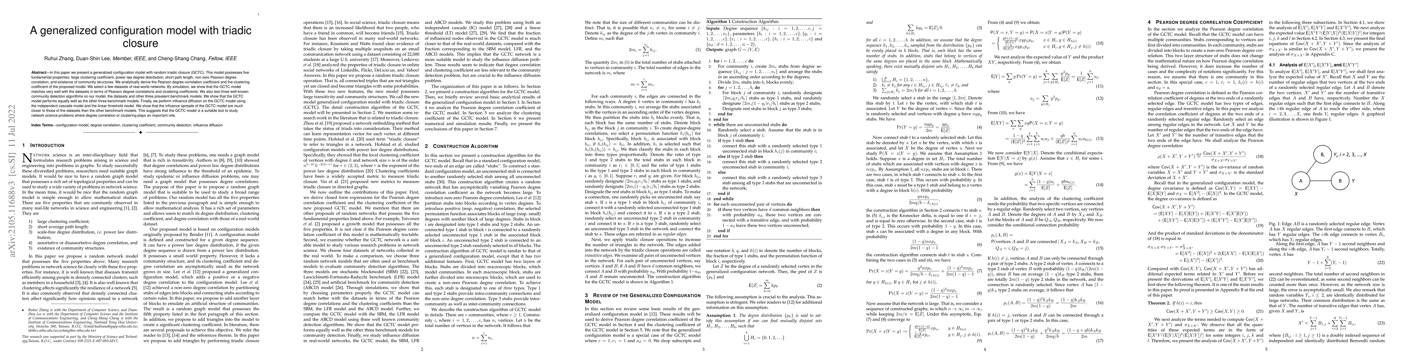 Thumbnail for A generalized configuration model with triadic closure