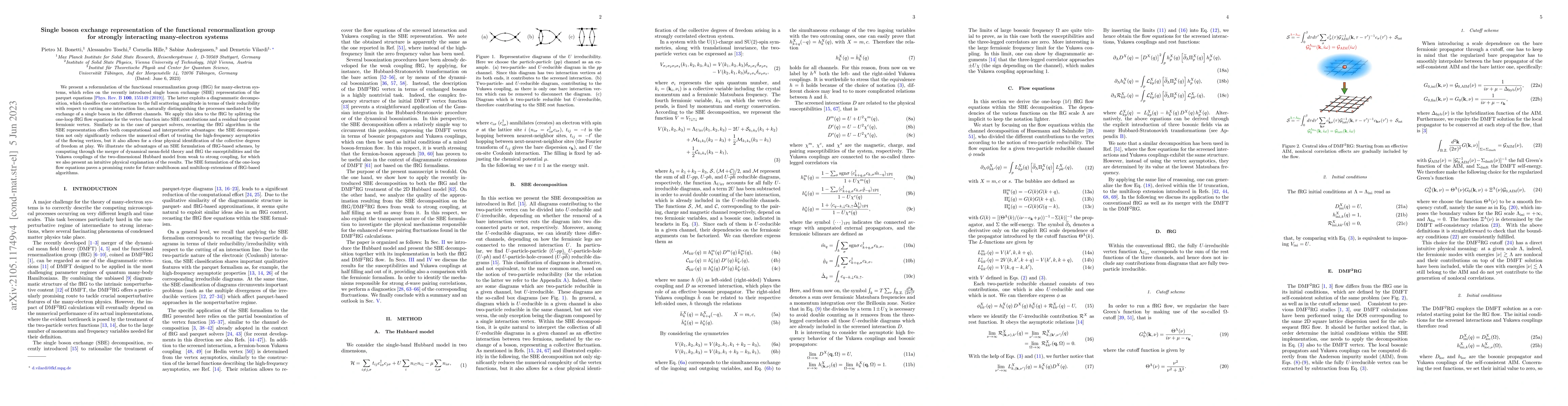 Thumbnail for Single boson exchange representation of the functional renormalization
  group for strongly interacting many-electron systems