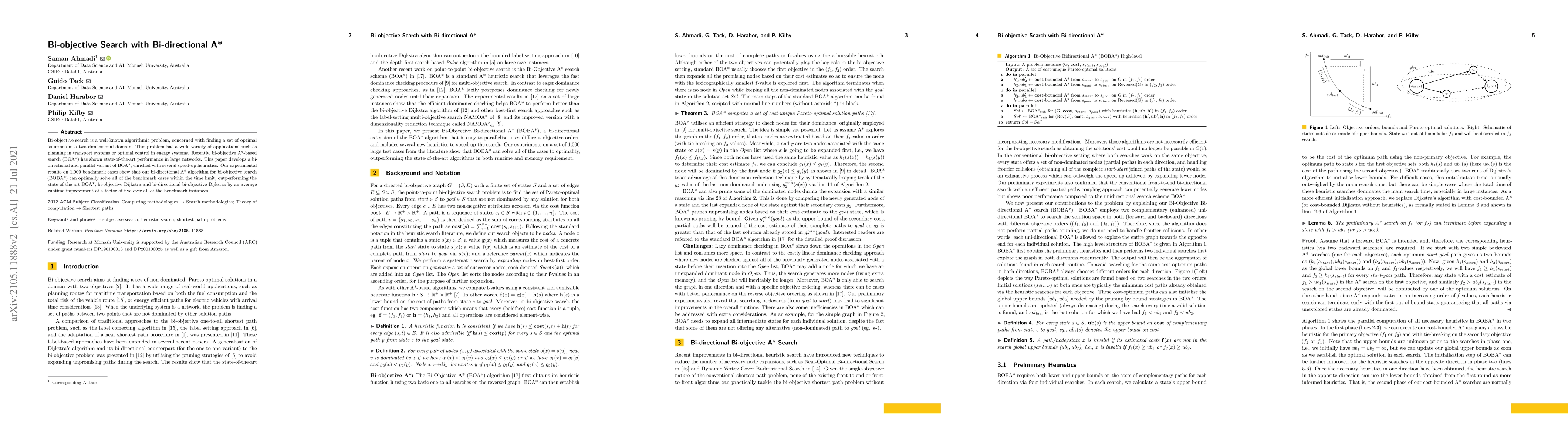 Thumbnail for Bi-objective Search with Bi-directional A*