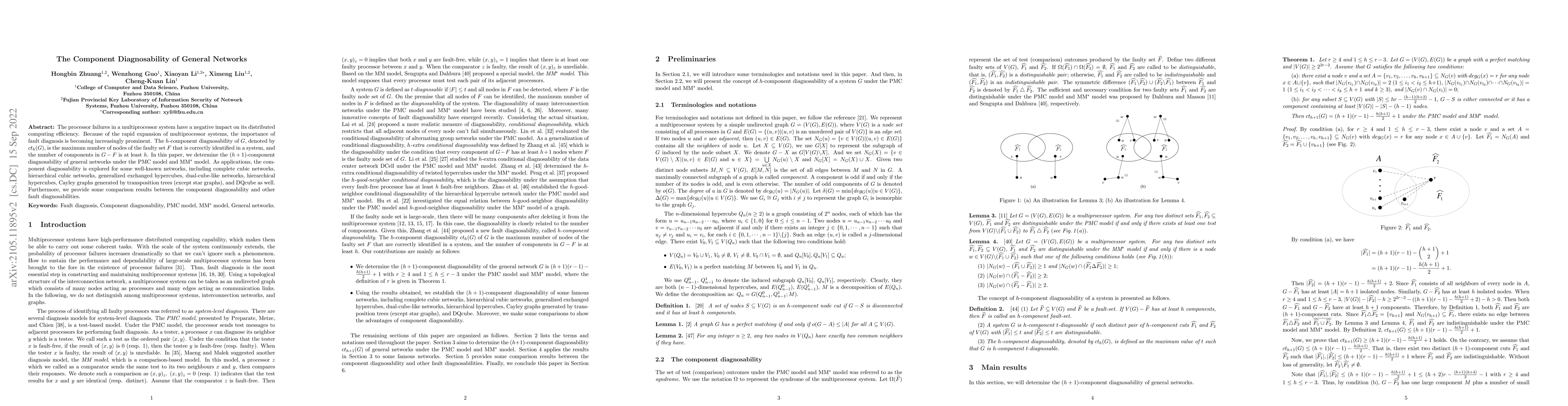Thumbnail for The Component Diagnosability of General Networks