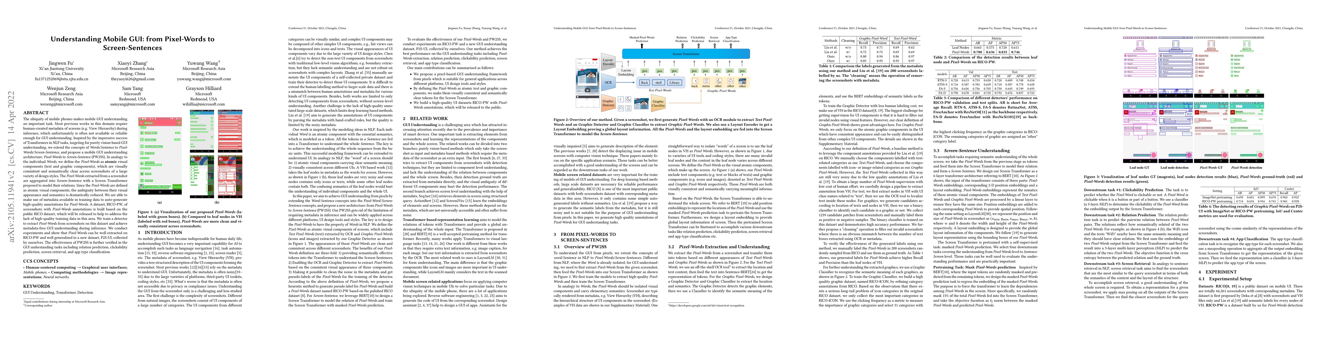 Thumbnail for Understanding Mobile GUI: from Pixel-Words to Screen-Sentences