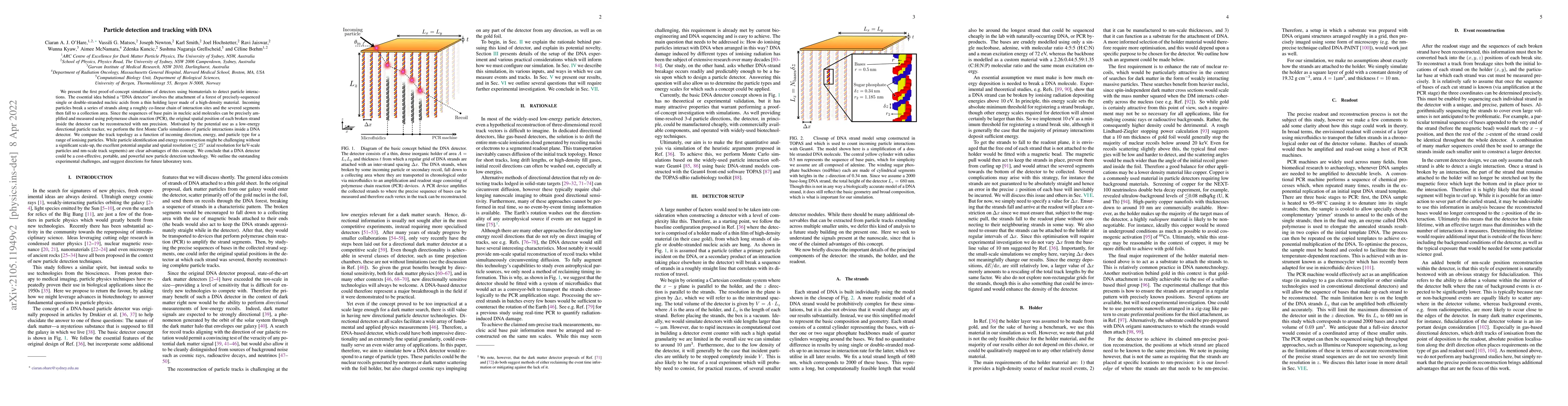Thumbnail for Particle detection and tracking with DNA