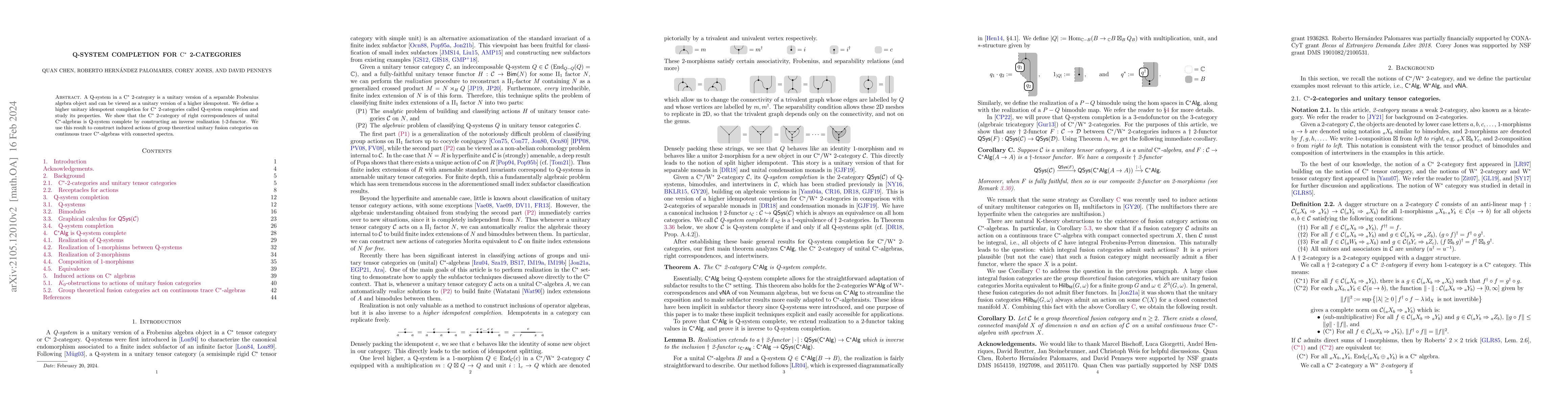 Thumbnail for Q-system completion for C* 2-categories