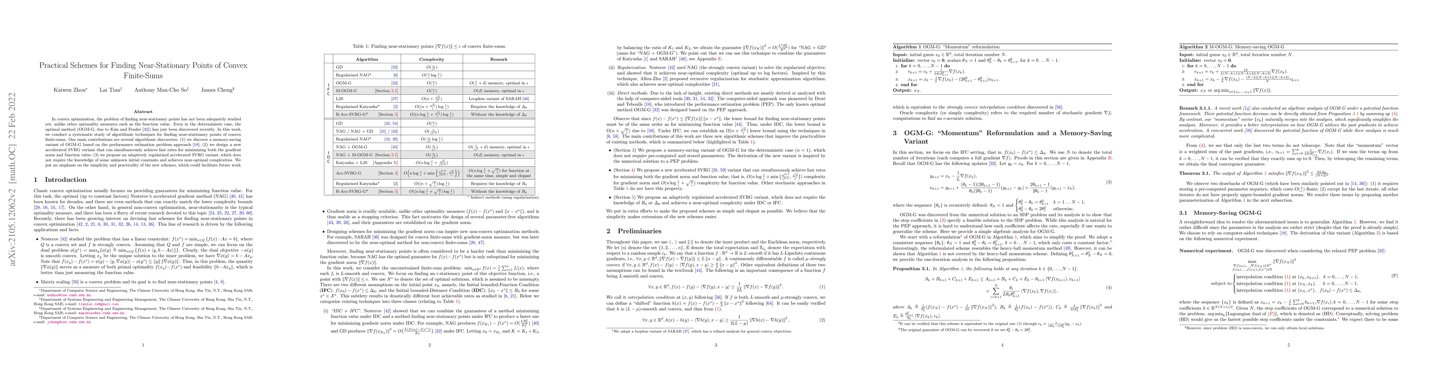 Thumbnail for Practical Schemes for Finding Near-Stationary Points of Convex
  Finite-Sums