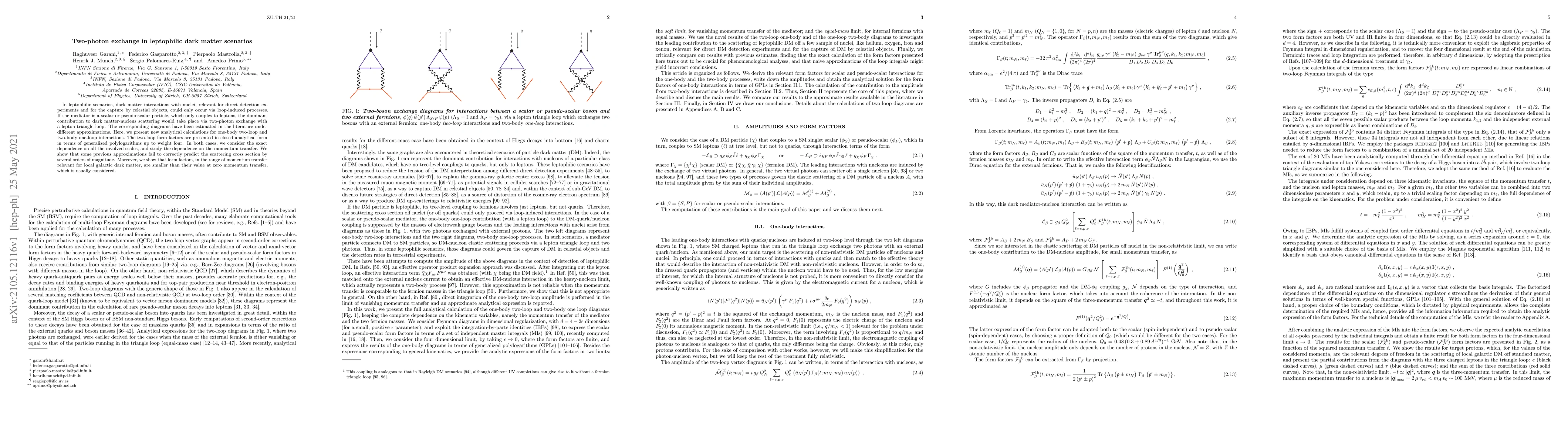 Thumbnail for Two-photon exchange in leptophilic dark matter scenarios