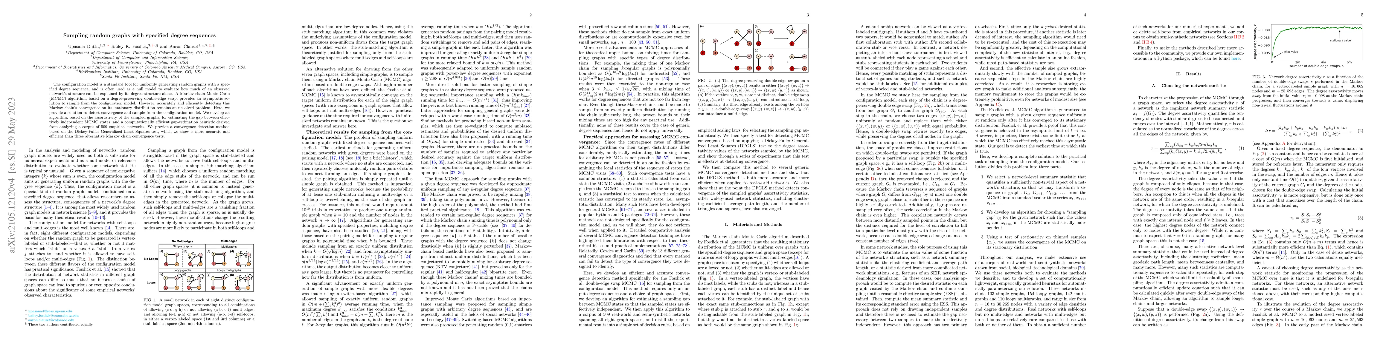 Thumbnail for Sampling random graphs with specified degree sequences