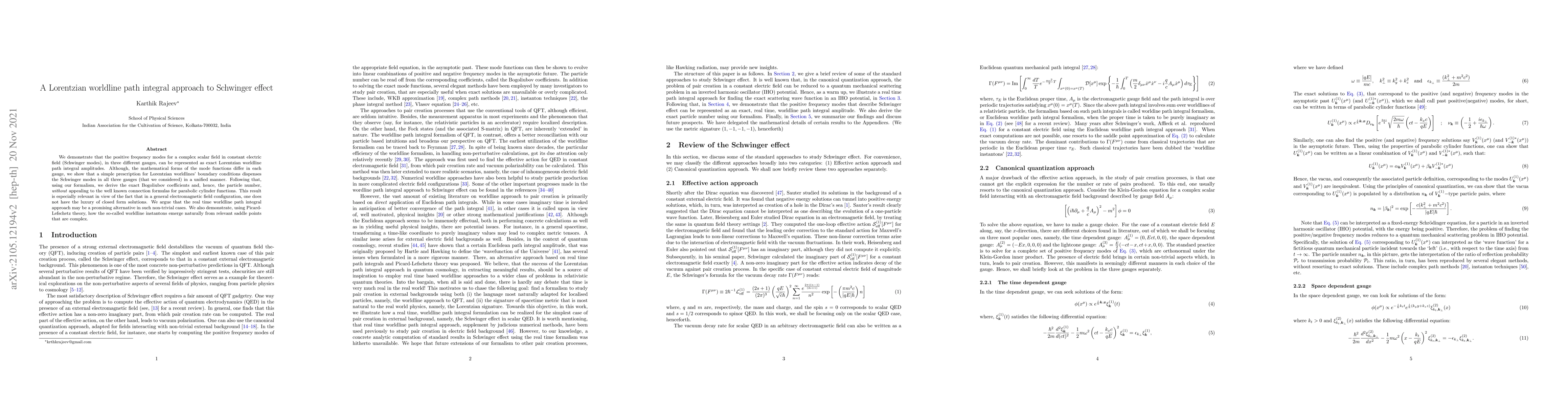 Thumbnail for Lorentzian worldline path integral approach to Schwinger effect