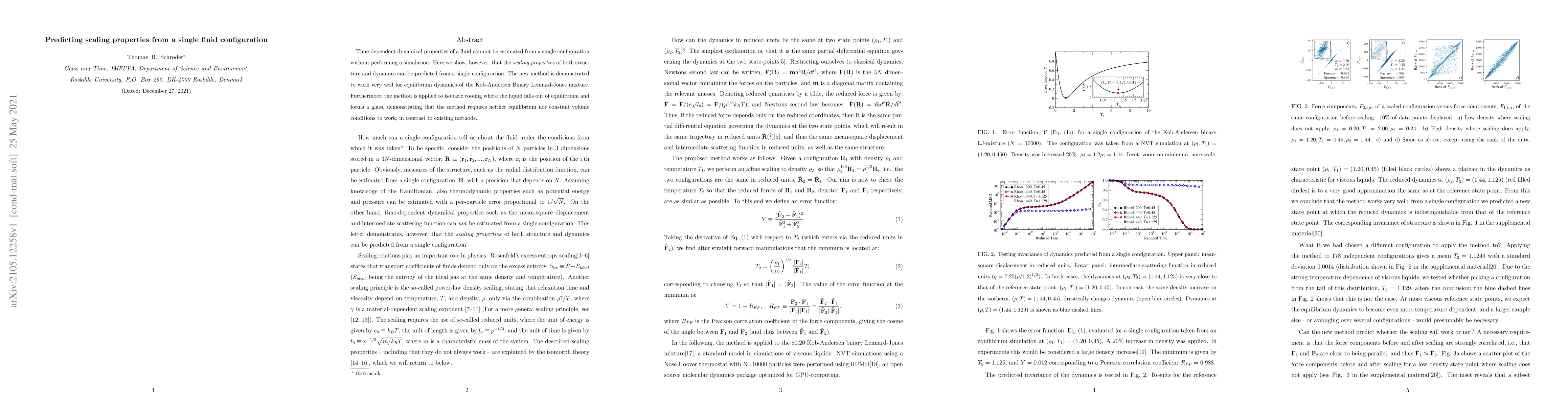 Thumbnail for Predicting scaling properties from a single fluid configuration