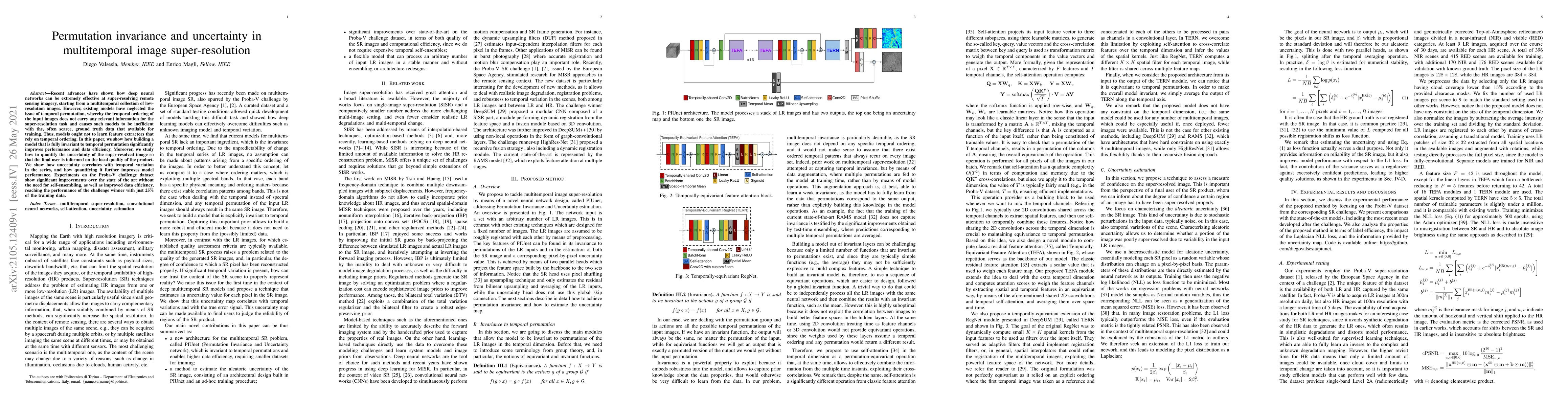 Thumbnail for Permutation invariance and uncertainty in multitemporal image
  super-resolution