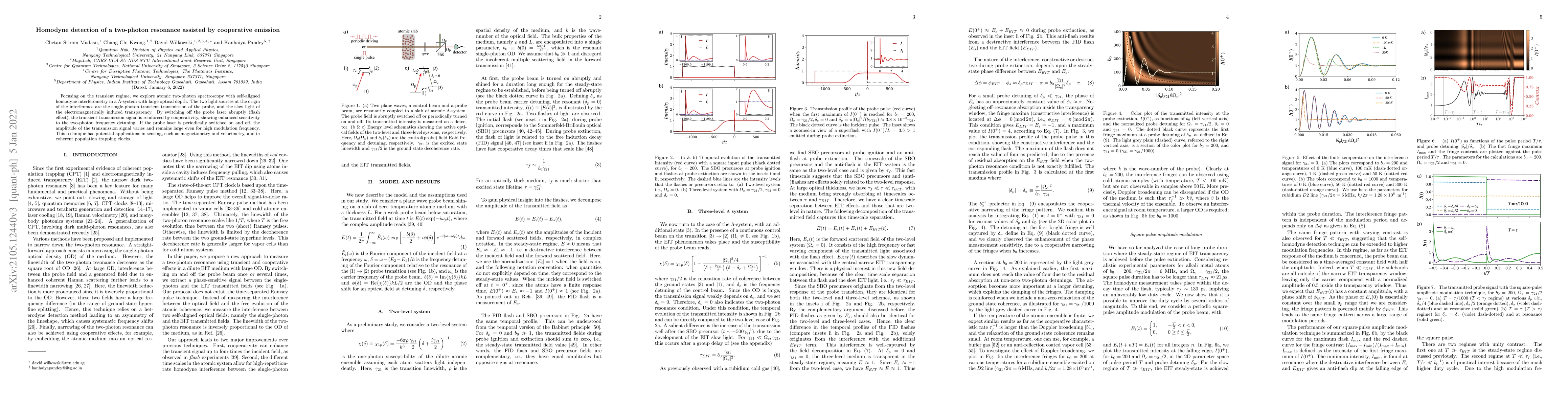 Thumbnail for Homodyne detection of a two-photon resonance assisted by cooperative
  emission