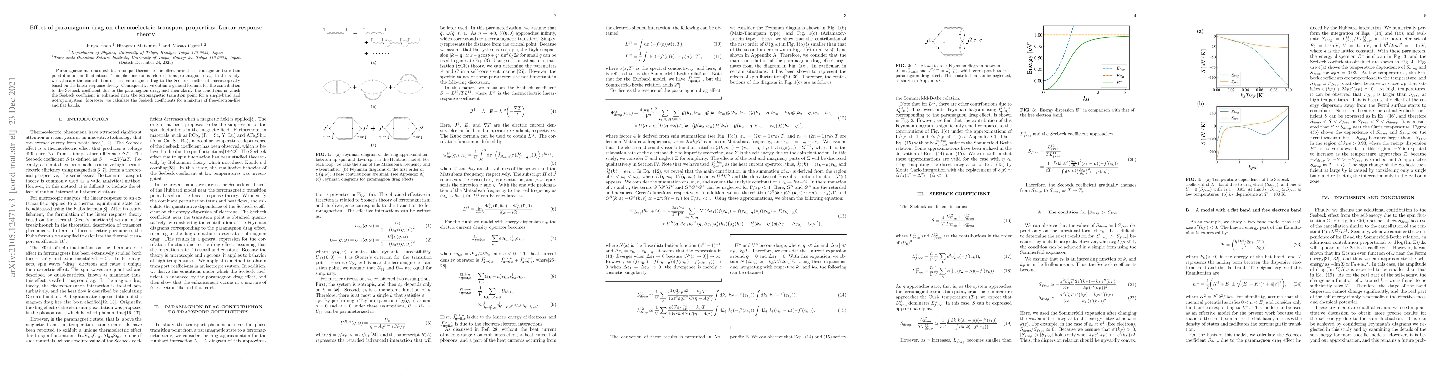 Thumbnail for Effect of paramagnon drag on thermoelectric transport properties: Linear
  response theory