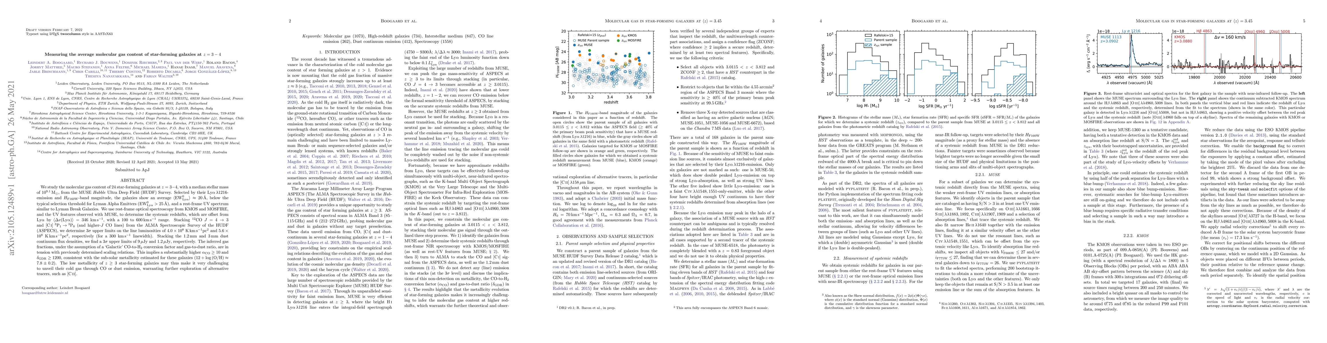 Thumbnail for Measuring the average molecular gas content of star-forming galaxies at
  $z=3-4$