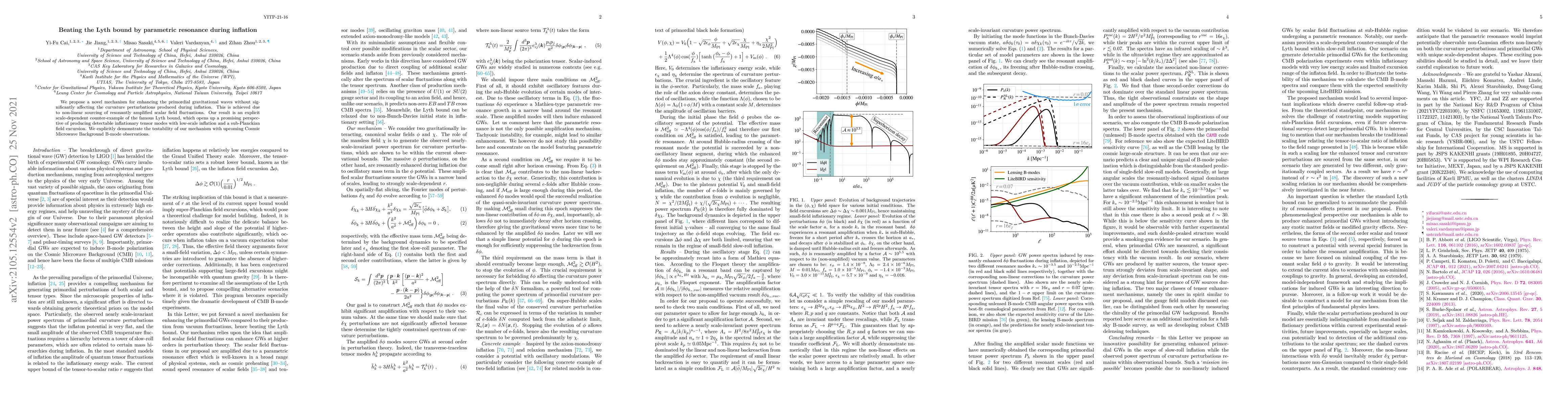 Thumbnail for Beating the Lyth bound by parametric resonance during inflation