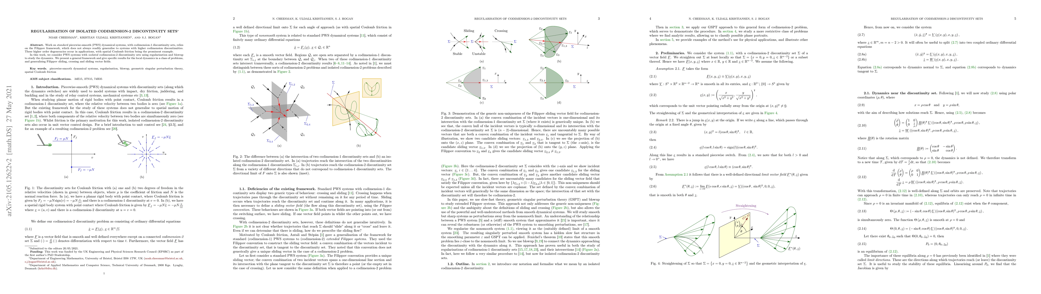 Thumbnail for Regularisation of isolated codimension-2 discontinuity sets