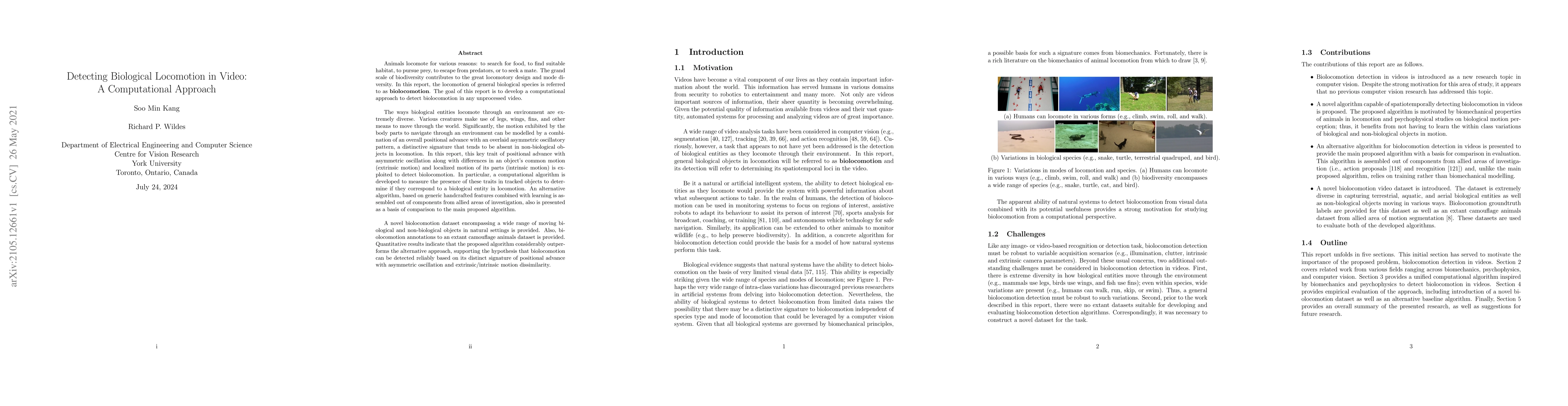 Thumbnail for Detecting Biological Locomotion in Video: A Computational Approach