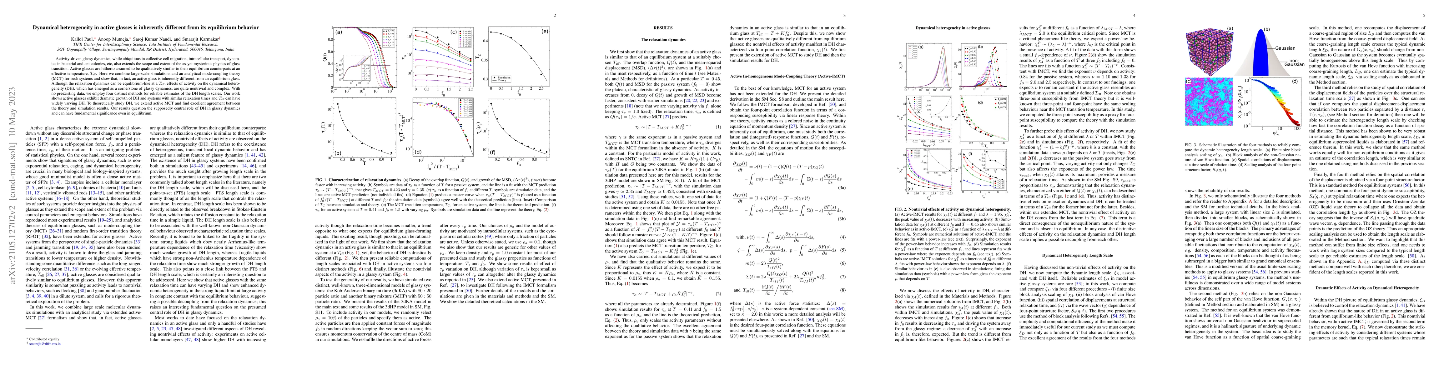 Thumbnail for Dynamical heterogeneity in active glasses is inherently different from
  its equilibrium behavior