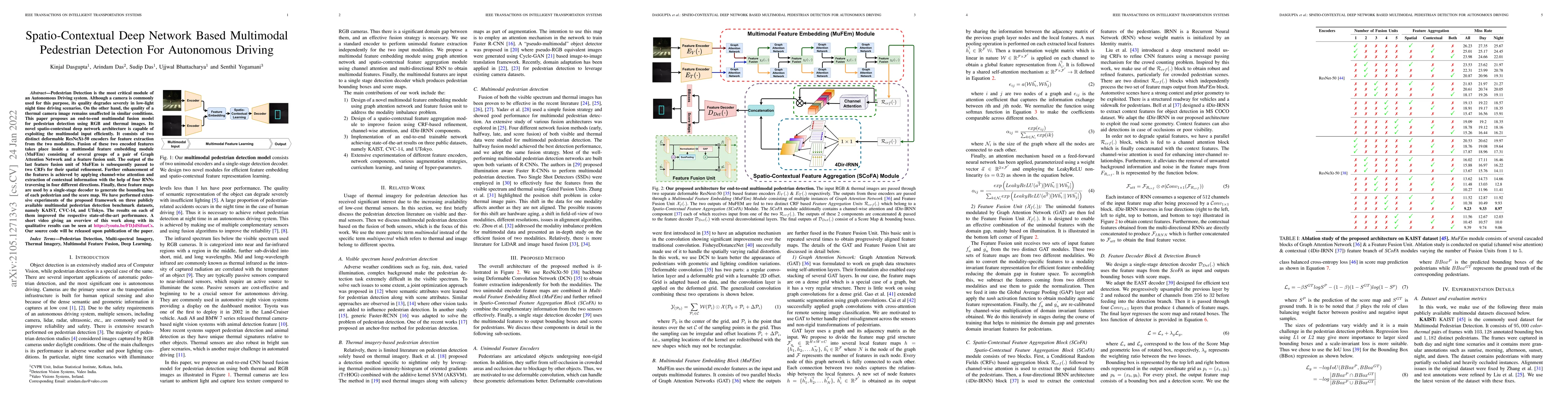 Thumbnail for Spatio-Contextual Deep Network Based Multimodal Pedestrian Detection For
  Autonomous Driving