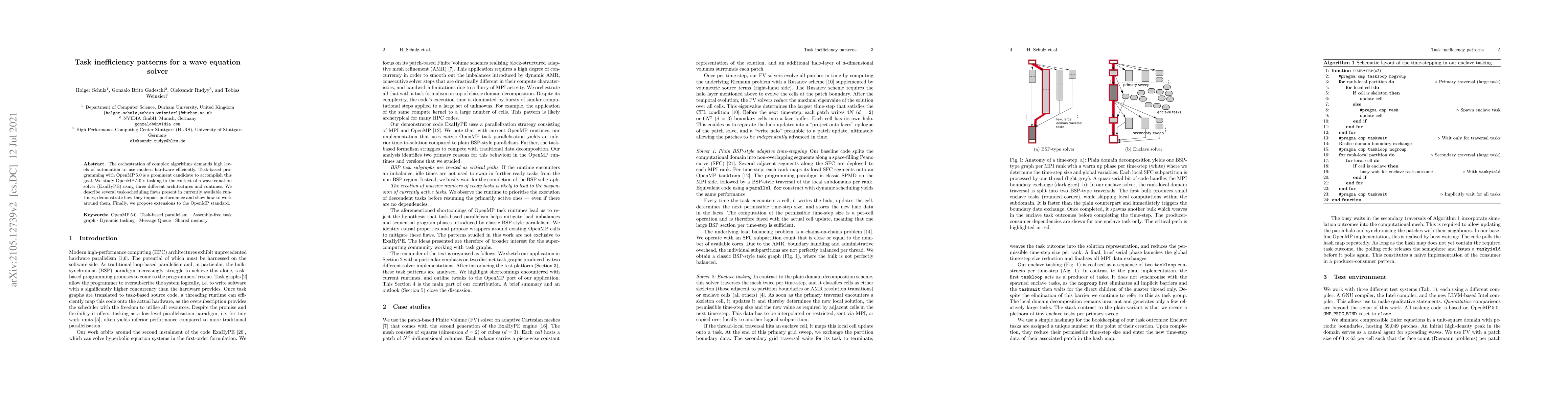 Thumbnail for Task inefficiency patterns for a wave equation solver