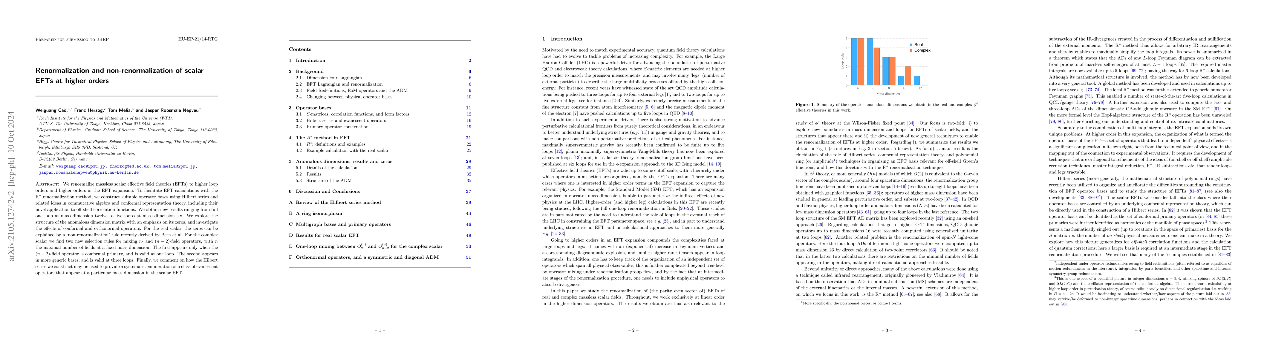 Thumbnail for Renormalization and non-renormalization of scalar EFTs at higher orders