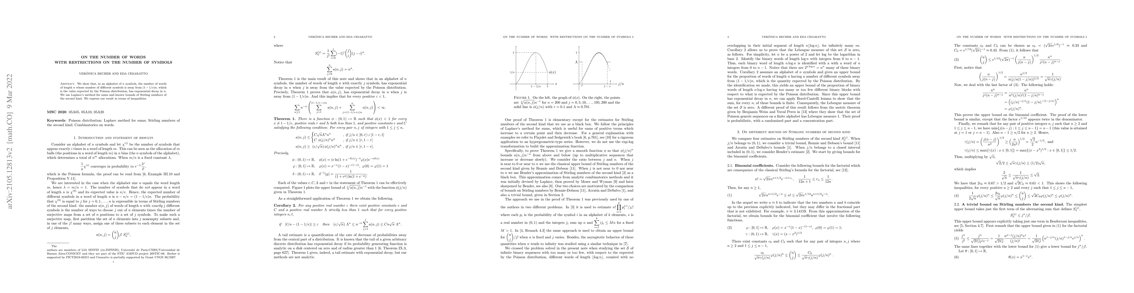 Thumbnail for On the number of words with restrictions on the number of symbols