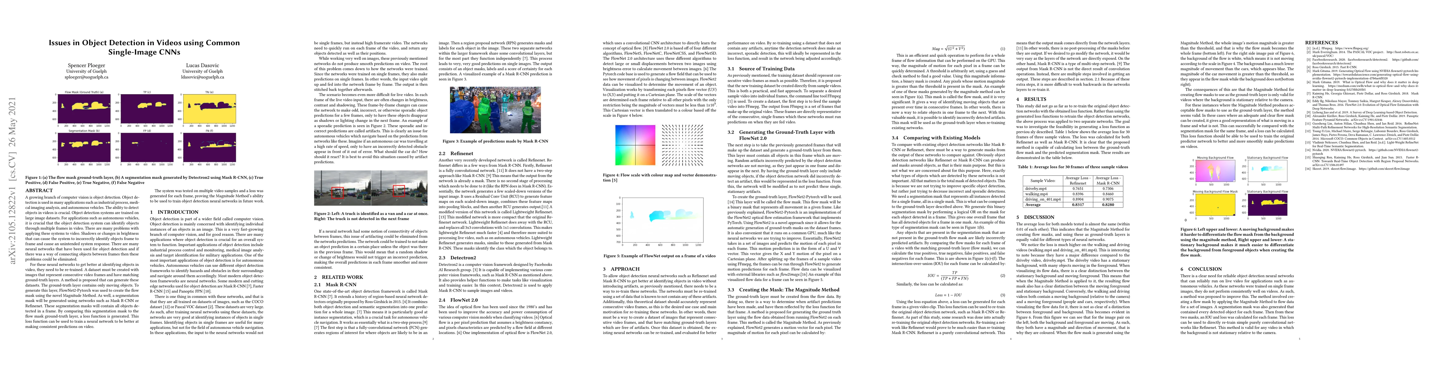 Thumbnail for Issues in Object Detection in Videos using Common Single-Image CNNs