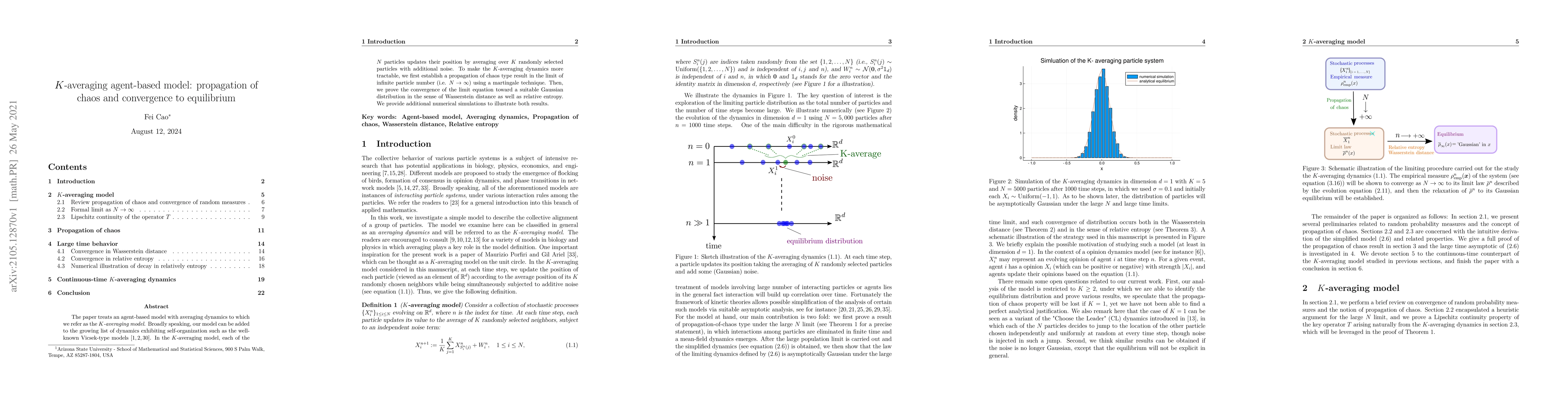 Thumbnail for $K$-averaging agent-based model: propagation of chaos and convergence to
  equilibrium