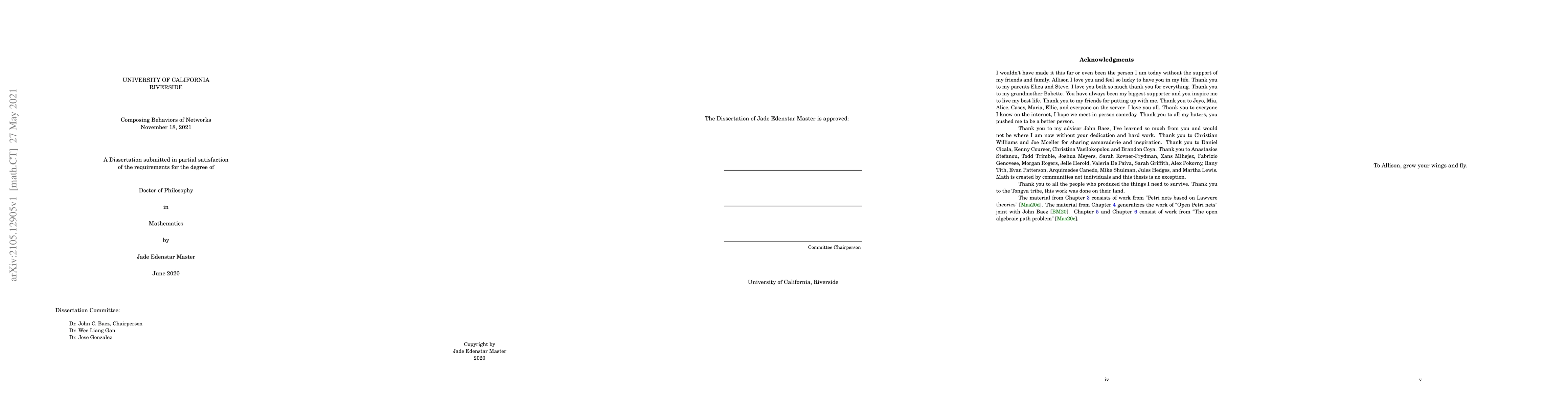Thumbnail for Composing Behaviors of Networks