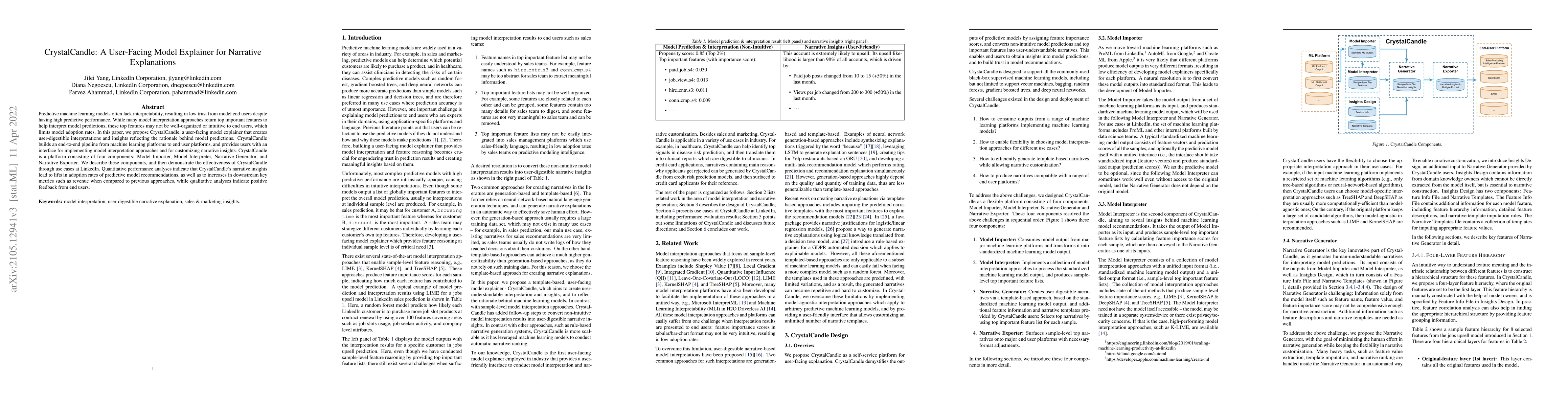 Thumbnail for CrystalCandle: A User-Facing Model Explainer for Narrative Explanations