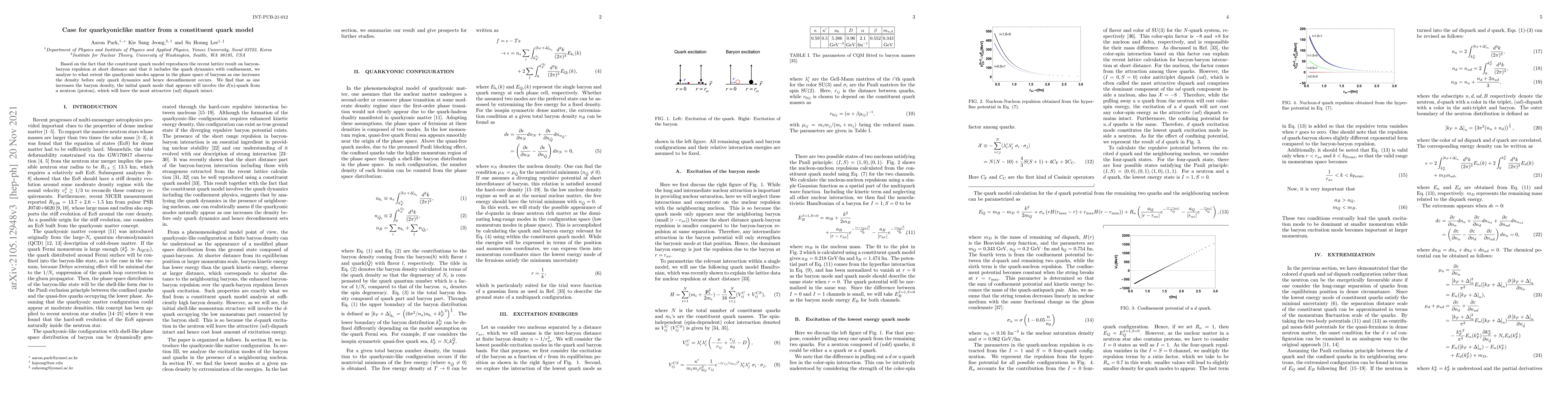 Thumbnail for Case for quarkyoniclike matter from a constituent quark model