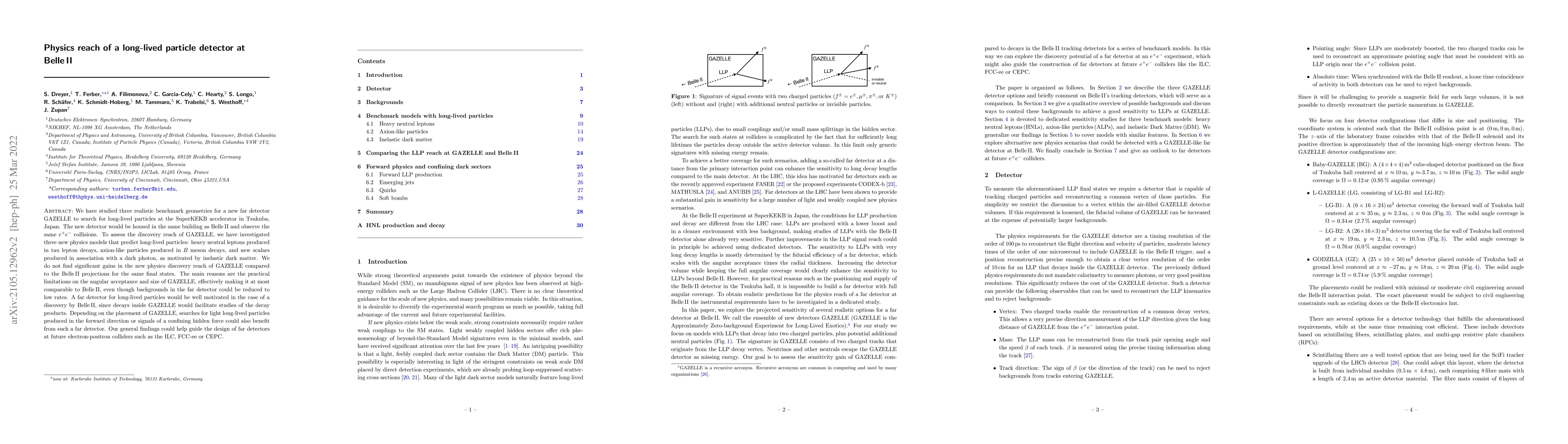 Thumbnail for Physics reach of a long-lived particle detector at Belle II