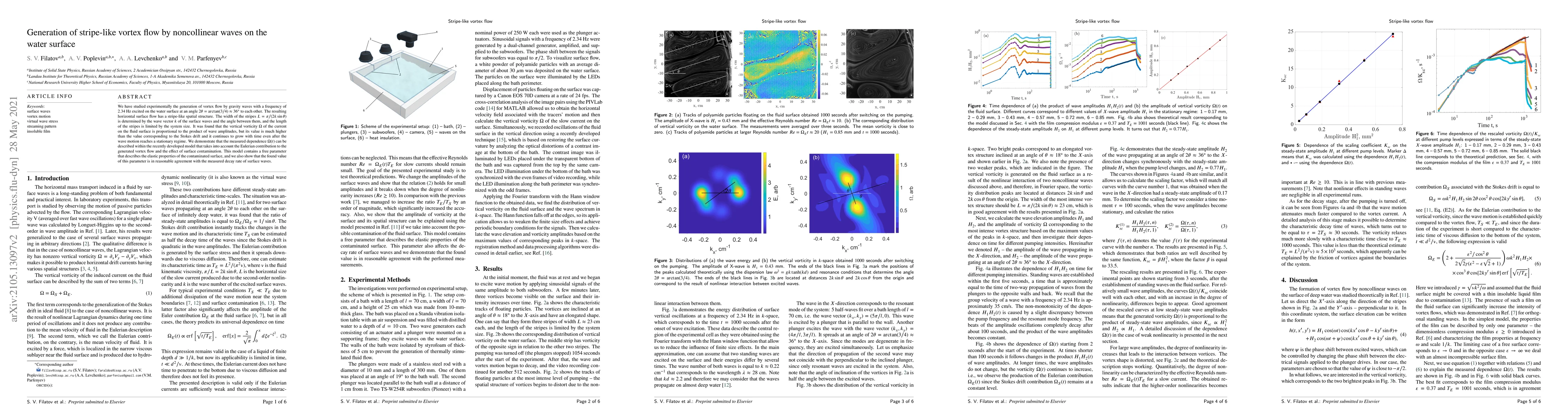 Thumbnail for Generation of stripe-like vortex flow by noncollinear waves on the water
  surface