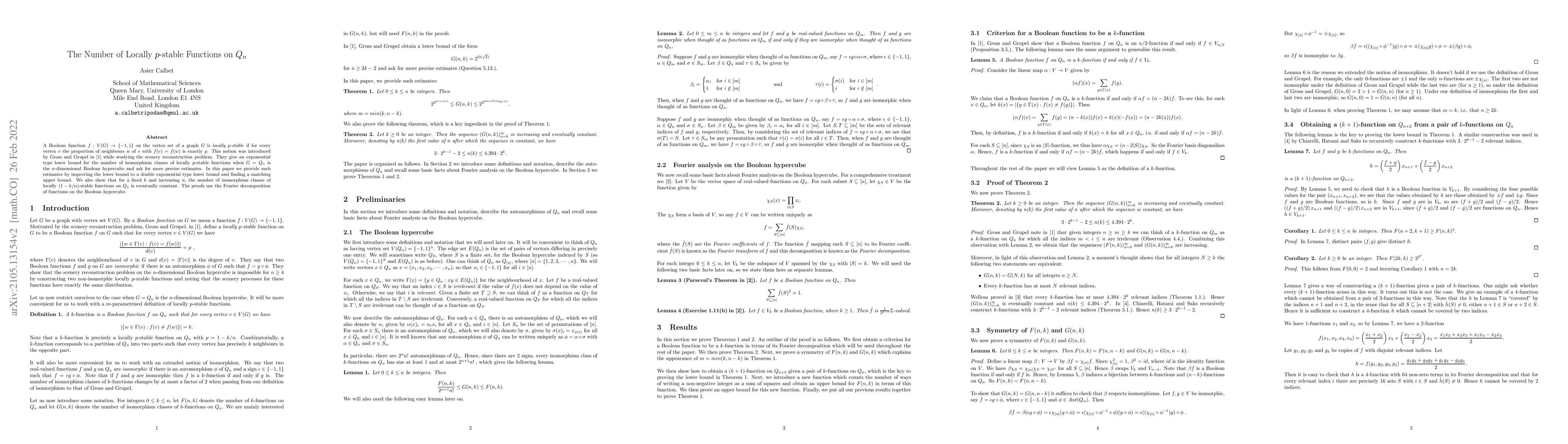 Thumbnail for The Number of Locally $p$-stable Functions on $Q_n$