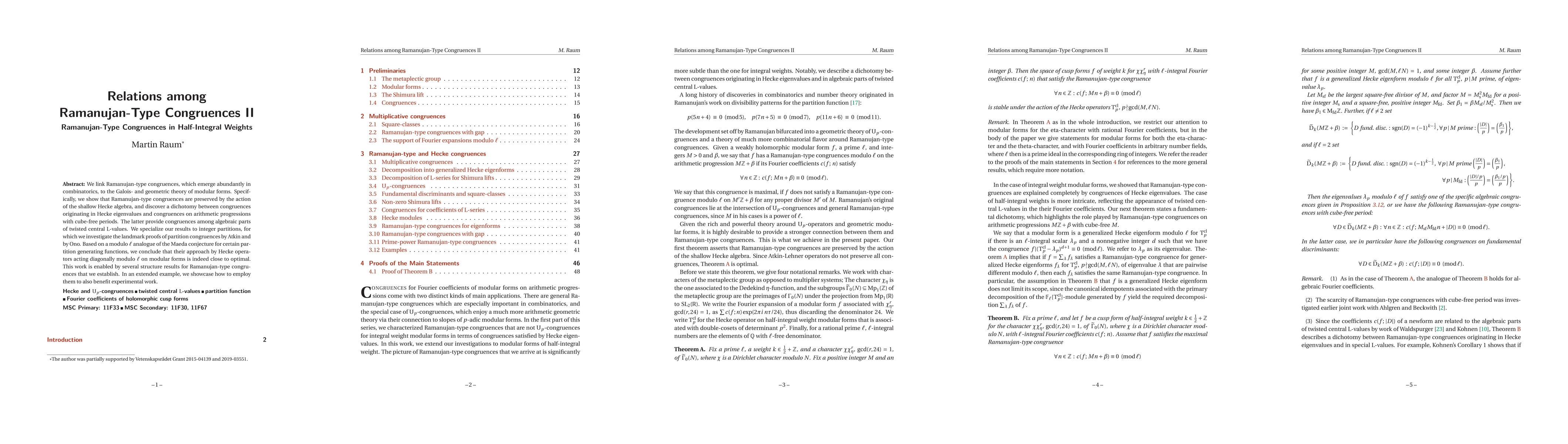 Thumbnail for Relations among Ramanujan-Type Congruences II