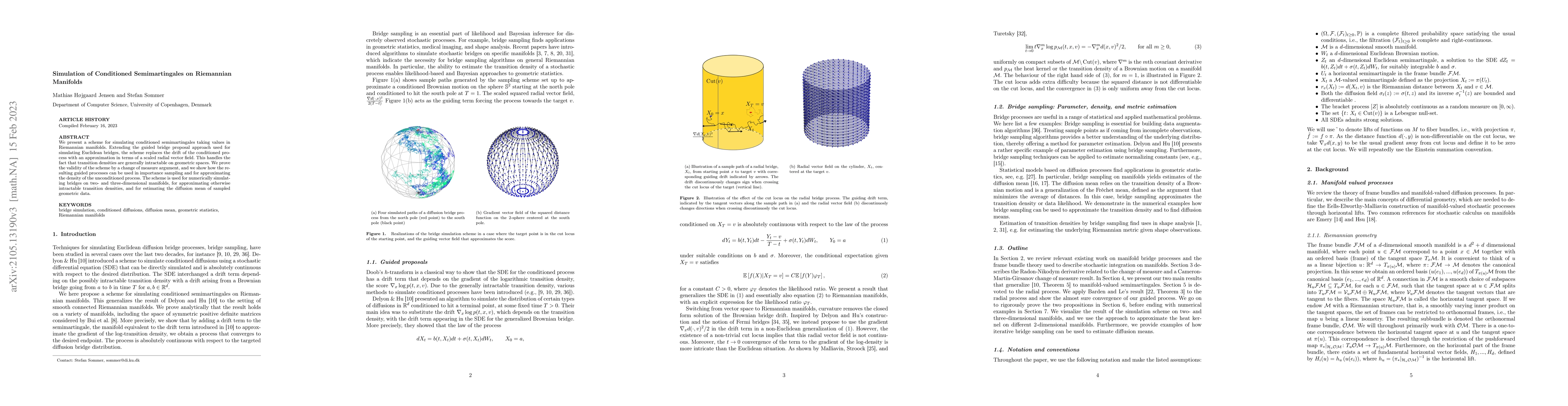 Thumbnail for Simulation of Conditioned Semimartingales on Riemannian Manifolds