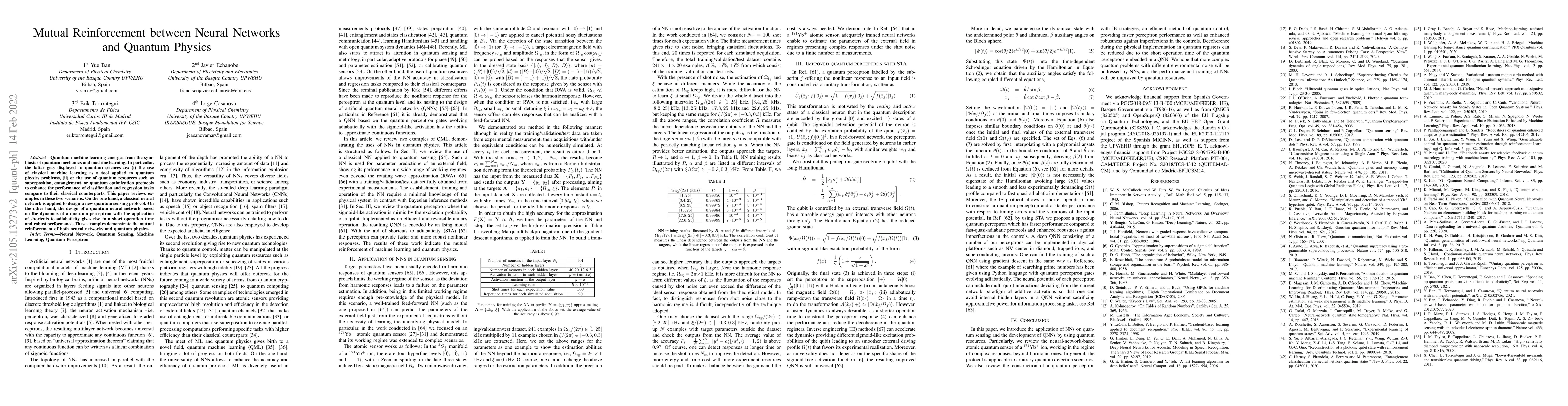 Thumbnail for Mutual Reinforcement between Neural Networks and Quantum Physics