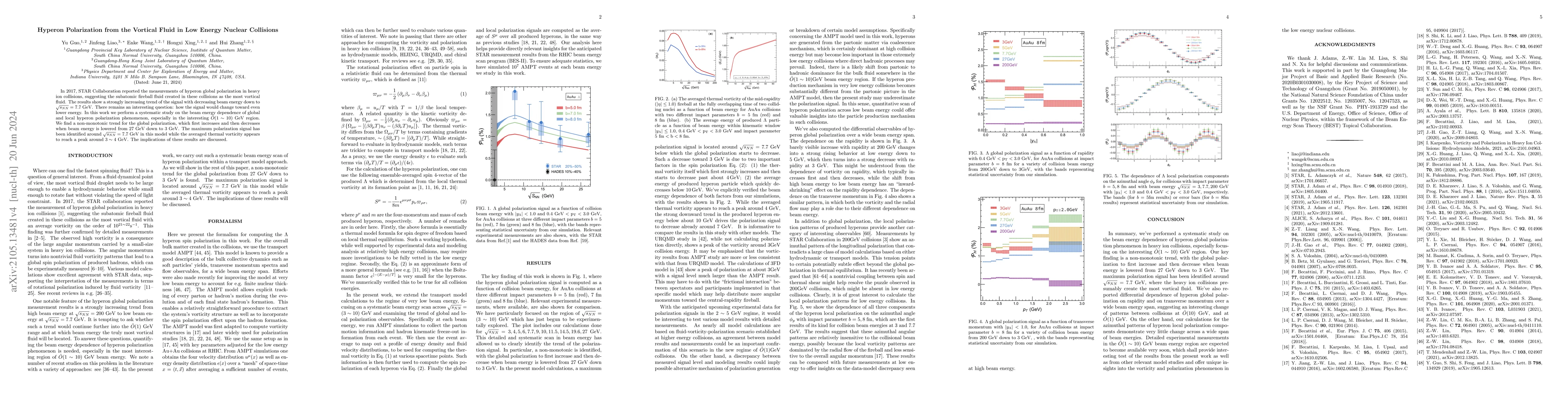 Thumbnail for Hyperon Polarization from the Vortical Fluid in Low Energy Nuclear
  Collisions