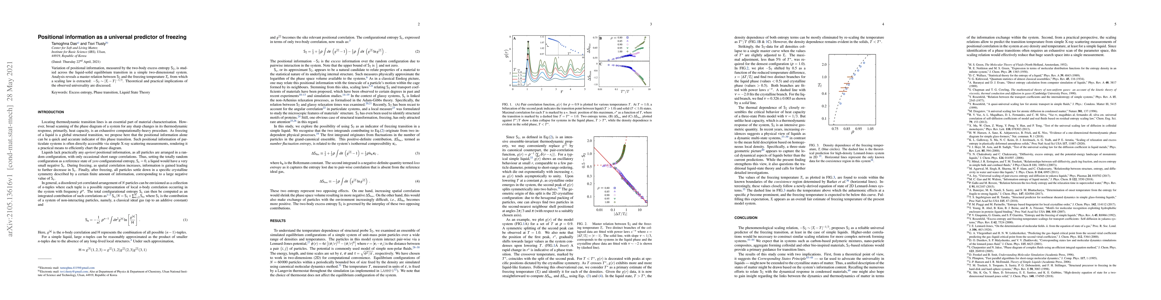 Thumbnail for Positional information as a universal predictor of freezing