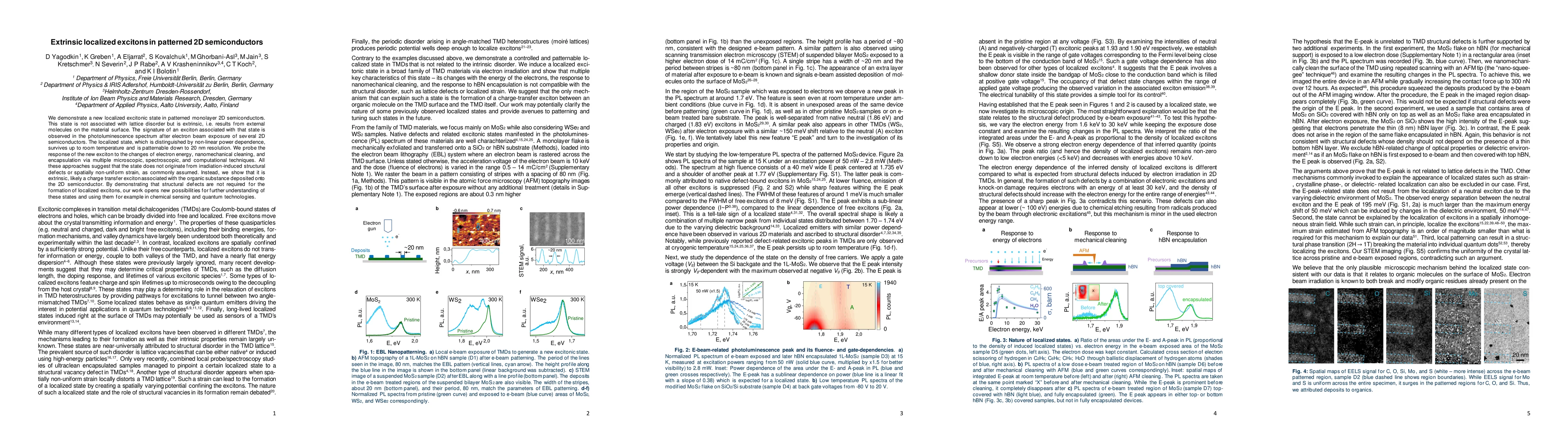 Thumbnail for Extrinsic localized excitons in patterned 2D semiconductors