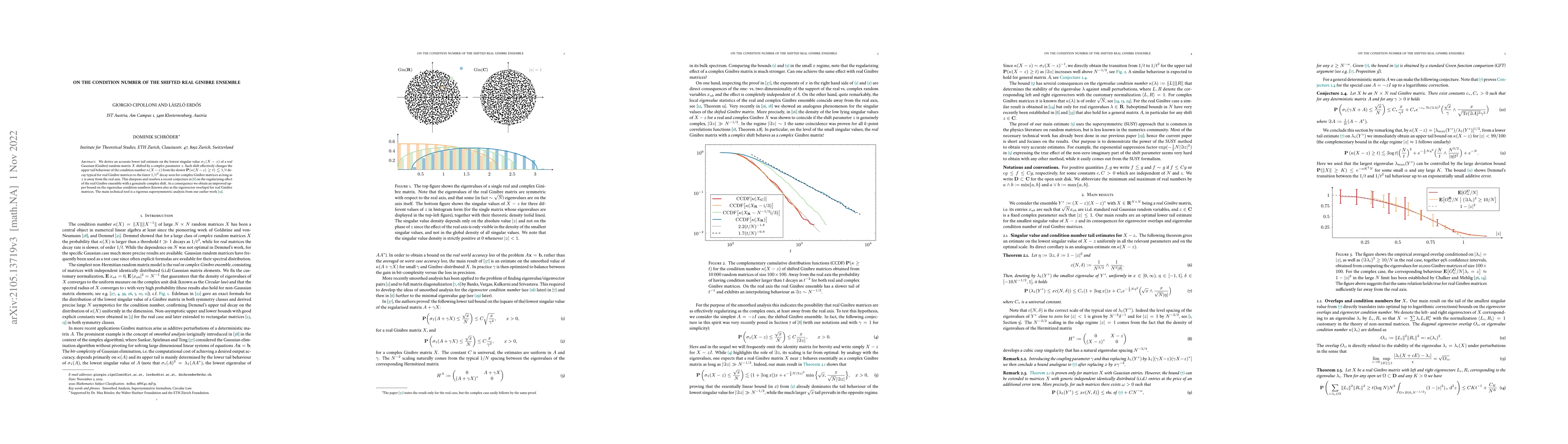 Thumbnail for On the condition number of the shifted real Ginibre ensemble