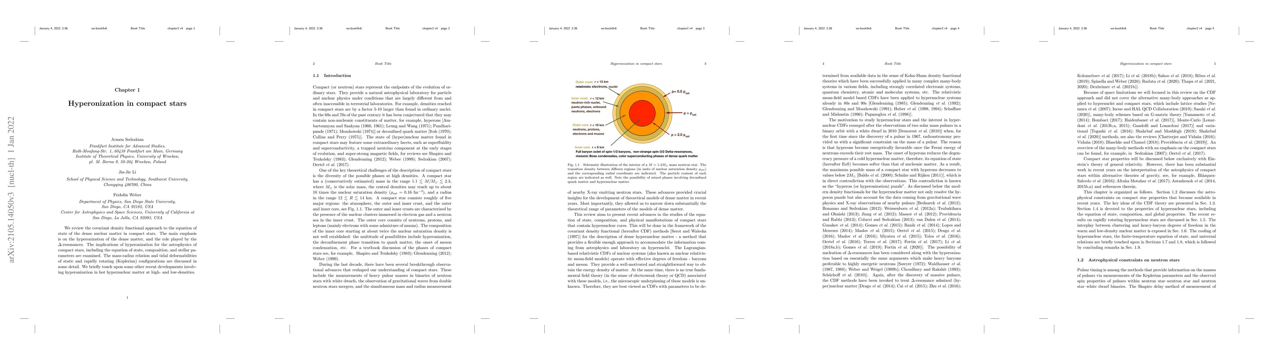 Thumbnail for Hyperonization in compact stars