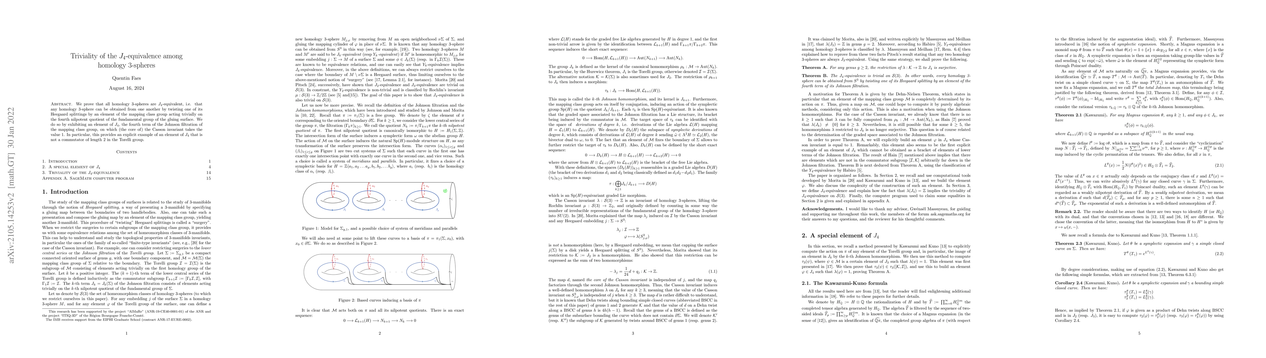 Thumbnail for Triviality of the $J_4$-equivalence among homology 3-spheres