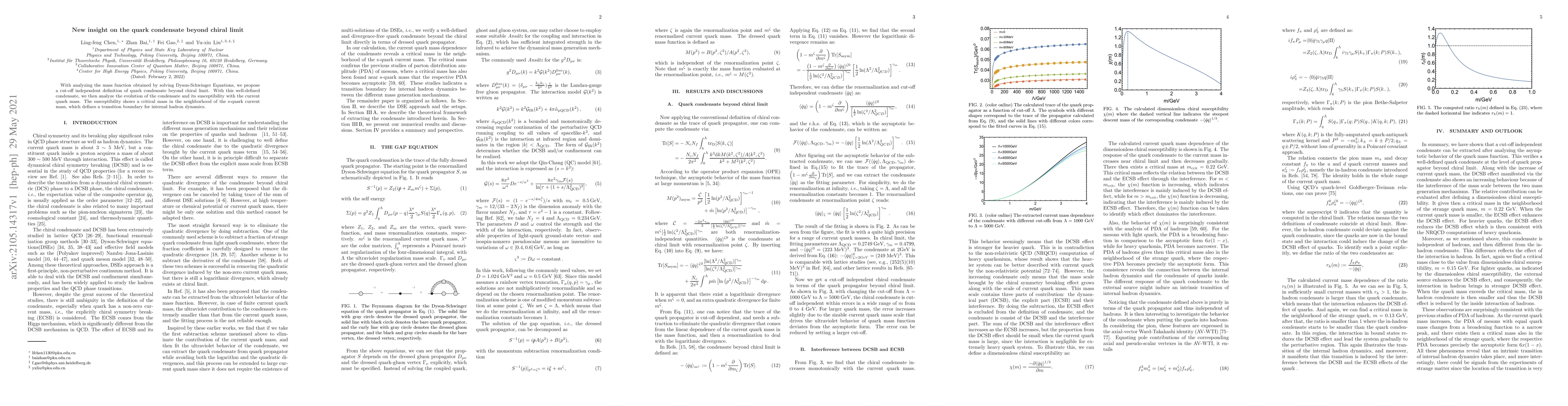 Thumbnail for New insight on the quark condensate beyond chiral limit