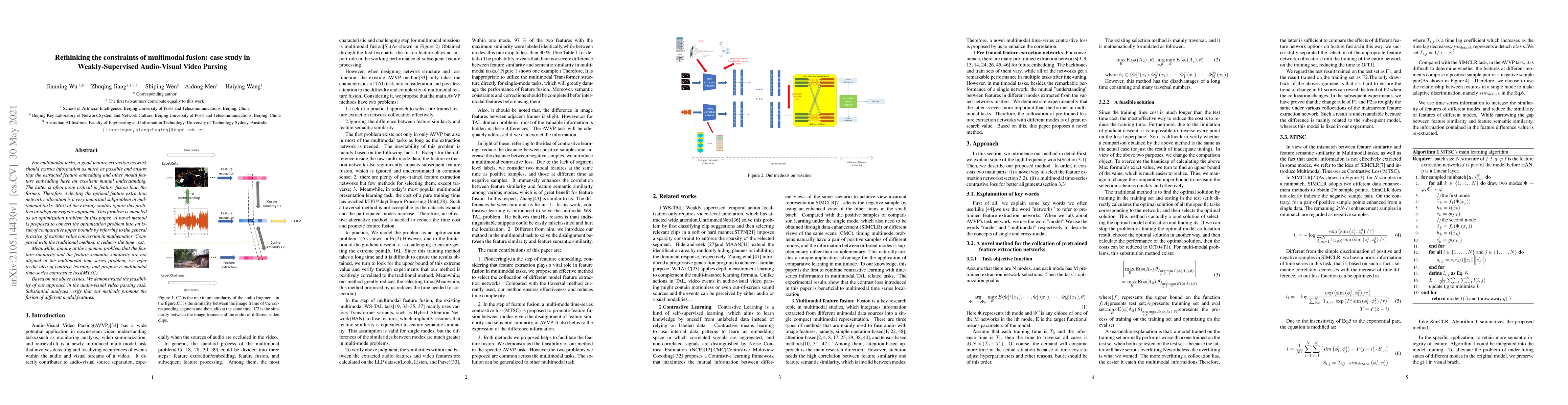 Thumbnail for Rethinking the constraints of multimodal fusion: case study in
  Weakly-Supervised Audio-Visual Video Parsing