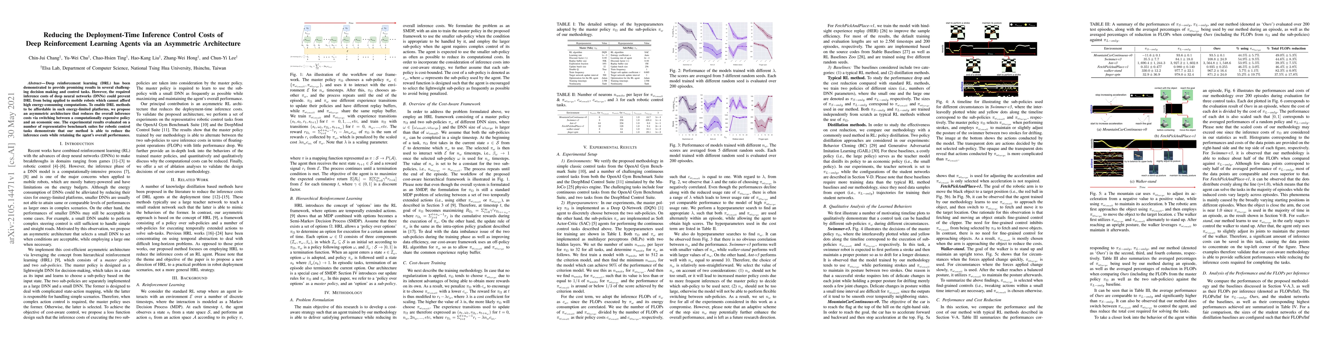 Thumbnail for Reducing the Deployment-Time Inference Control Costs of Deep
  Reinforcement Learning Agents via an Asymmetric Architecture