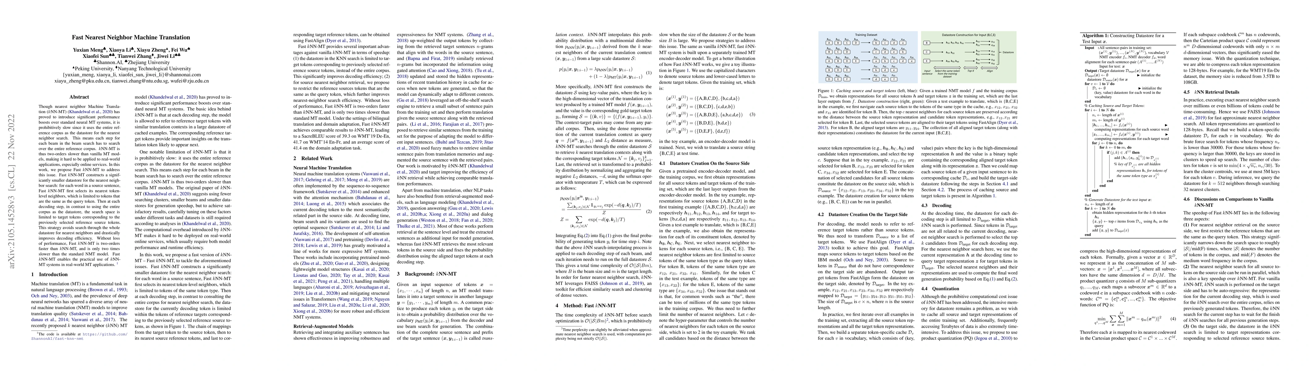 Thumbnail for Fast Nearest Neighbor Machine Translation