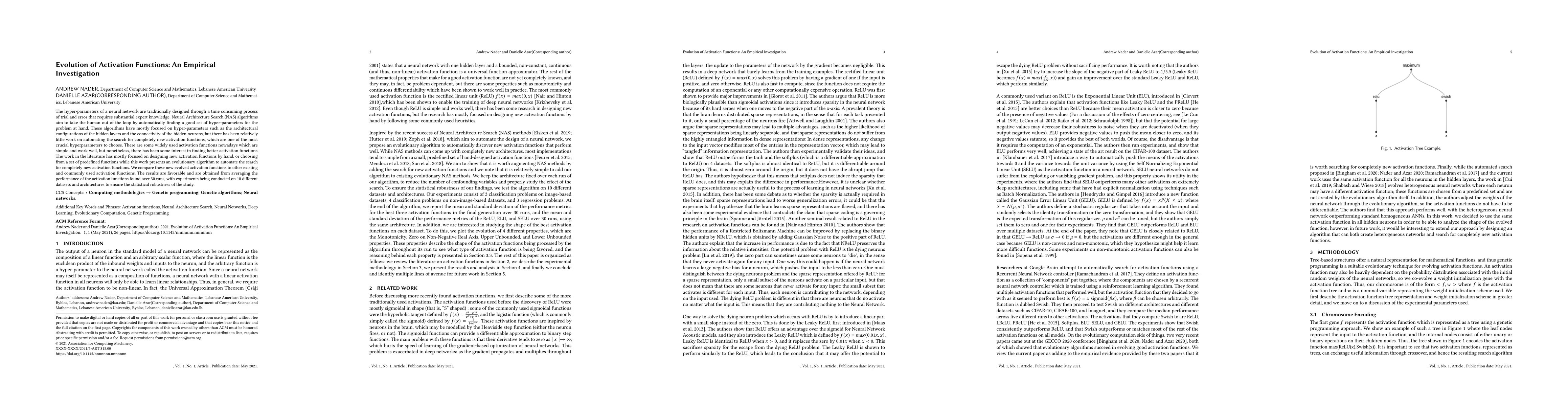 Thumbnail for Evolution of Activation Functions: An Empirical Investigation